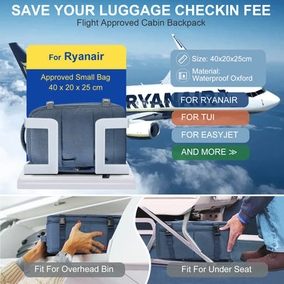 Travel Backpack Short Distance Airplane Ryanair Cabin Bag 40x20x25 Backpack Women Men leisure School Laptop Bag Carry on Luggage - Smarsty
