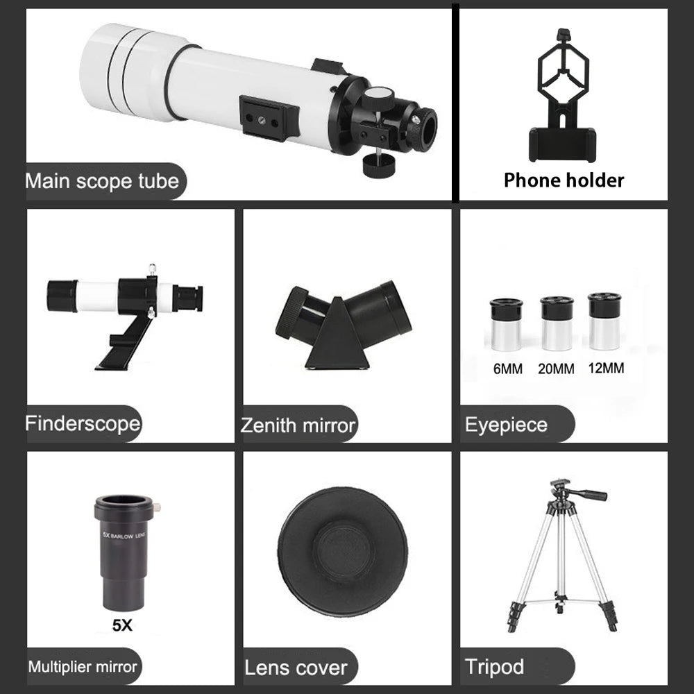 BORWOLF 70400 Professional High-definition Astronomical Telescope 333X To See The Moon and Stars Bird Watching Monocular - Smarsty