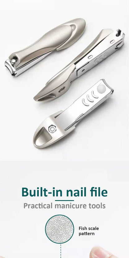 Stainless Steel Nail Clippers with Anti Splash Design - Smarsty