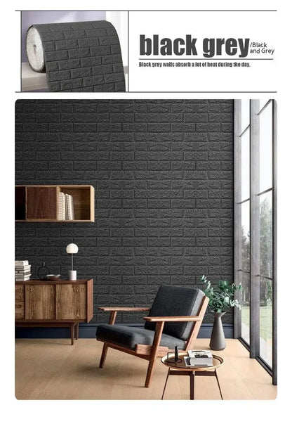 Self-Adhesive 3D Brick Wallpaper for Stylish Decor - Smarsty