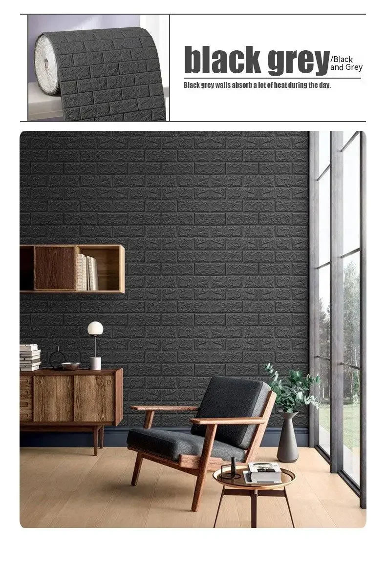 Self-Adhesive 3D Brick Wallpaper for Stylish Decor - Smarsty