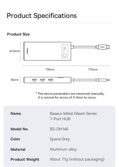 USB C Hub 4K60Hz HDMI PD 100W Multiport Card Reader