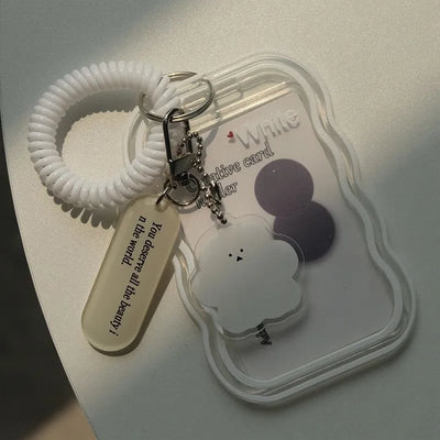 Korea Style Plastic 3inch Card Holder Idol Photo Protective Case Photocard Holder Kawaii Unisex Campus Card Cover - Smarsty