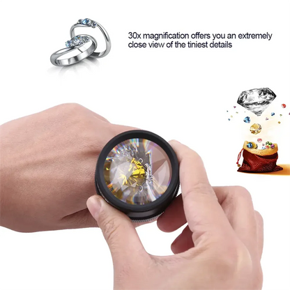 30x Magnifying Glass Portable for Jewelry and Coin Detail - Smarsty