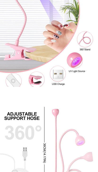 Mini Portable UV Nail Lamp for Quick Gel Drying - Smarsty