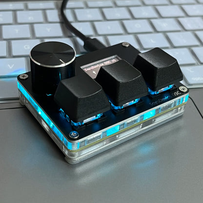 Magnetic Pink Rapid Trigger Hall Switch Keyboard With Knob