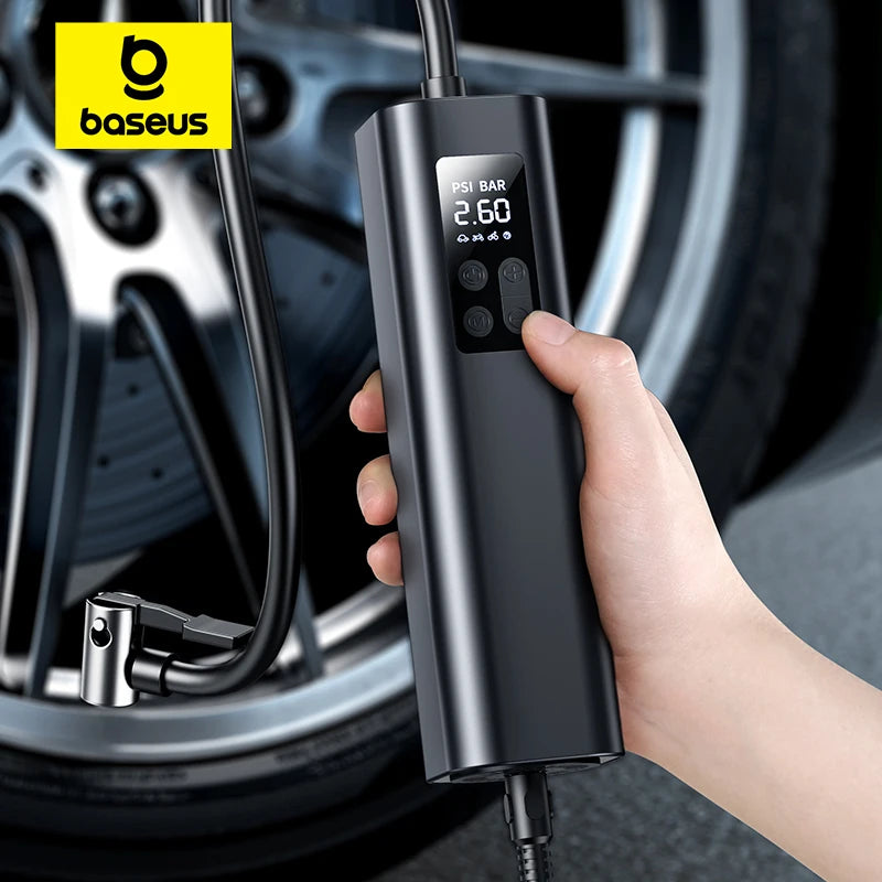 12V Portable Car Air Compressor With LCD Display For Cars - Smarsty