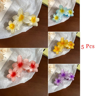 Sunflower Gradient Flower Hair Clip Secure Beach Style - Smarsty