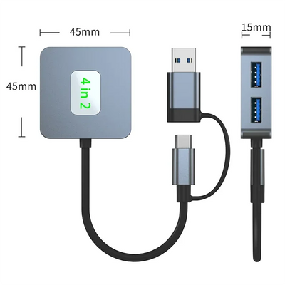 USB C Hub Docking Station Multiport 4K HDMI RJ45 VGA - Smarsty