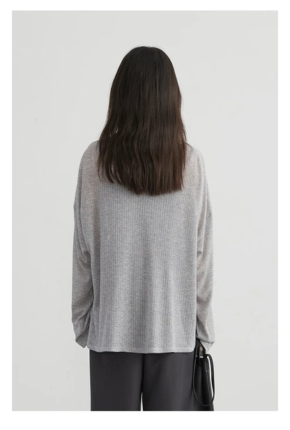 CHIC VEN Women's Cardigan New V-neck Long Sleeved Female Shirt Female Jumpers Sun Protection Woman Top Spring Summer 2024