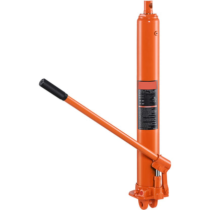 SucceBuy 3/8 Ton Hydraulic Long Ram Jack Engine Hoist Cylinder with Single Piston Pump, for Engine Lift Hoists, Hydraulic Garage
