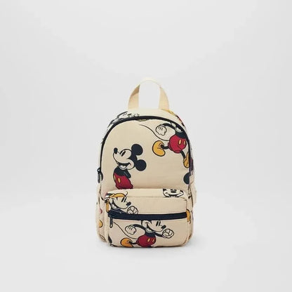 Mickey Mouse Canvas Backpack Large Capacity School Bag - Smarsty