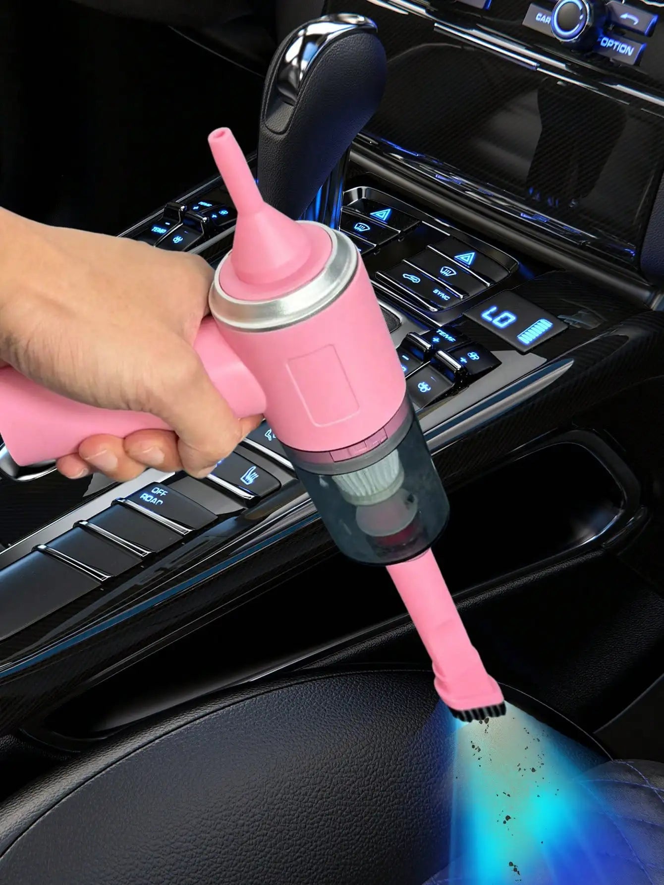 3 In 1 Integrated Suction And Blowing Vacuum Combination Vacuum Cleaner USB Charging Small Car Household Vacuum Cleaner - Smarsty