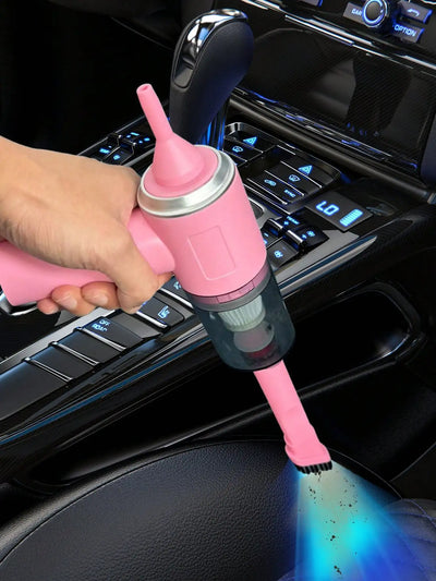 3 In 1 Integrated Suction And Blowing Vacuum Combination Vacuum Cleaner USB Charging Small Car Household Vacuum Cleaner - Smarsty
