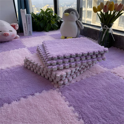 Soft Plush Children's Mat Baby Play Mat Baby Toys Eva Foam Puzzle Carpet In Children's Room Keep Warm Playmat 30*30*1CM by Smarsty