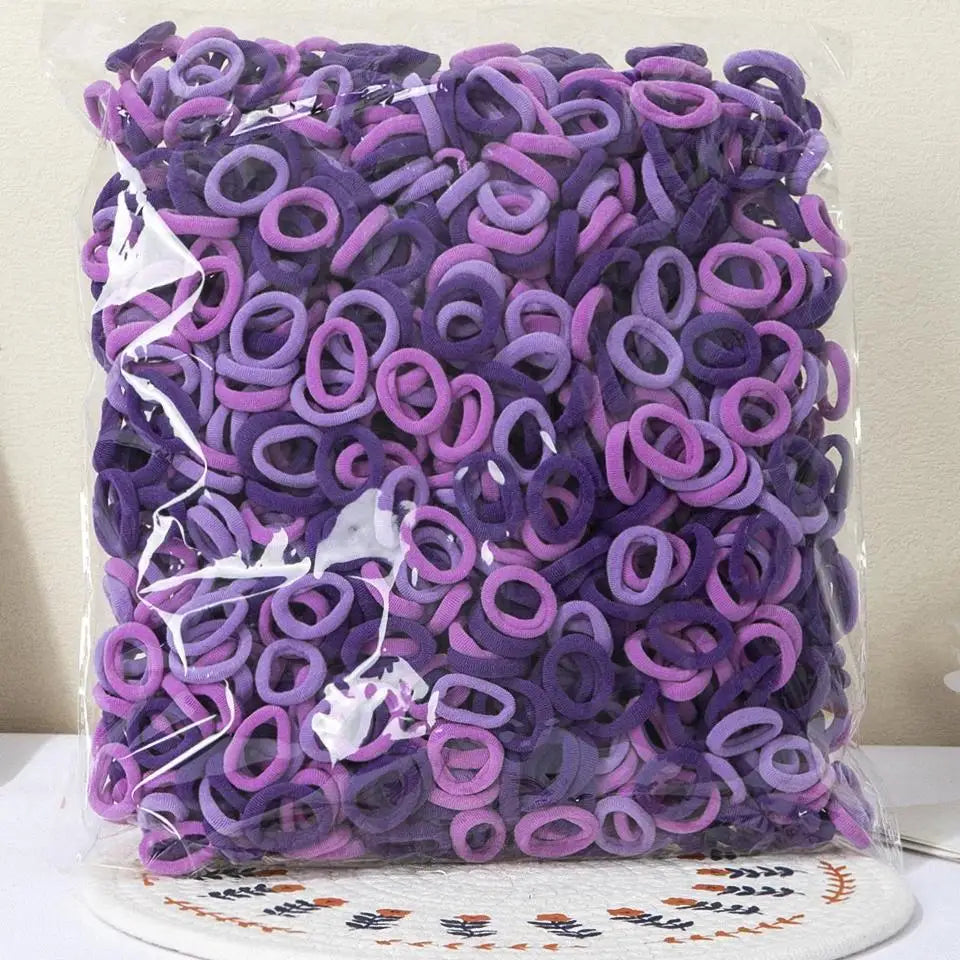 Girls Elastic Hair Bands Soft Gentle No Damage Kids Ties - Smarsty