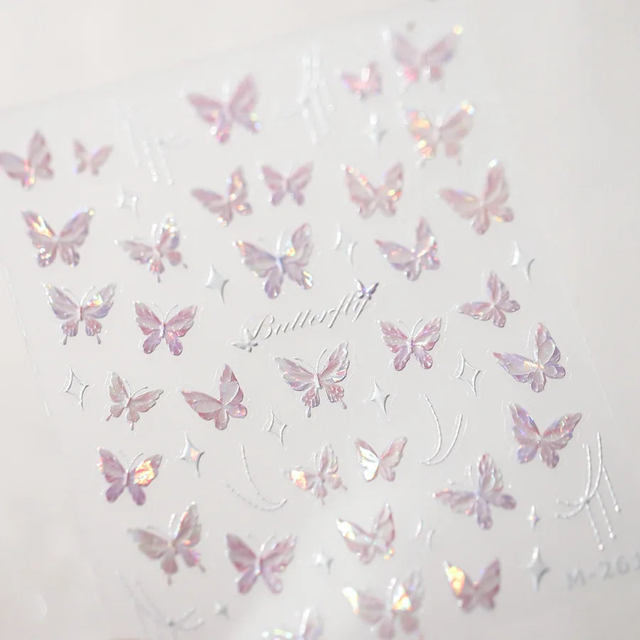 Kawaii Butterfly Nail Stickers for Stunning Manicure Decor - Smarsty