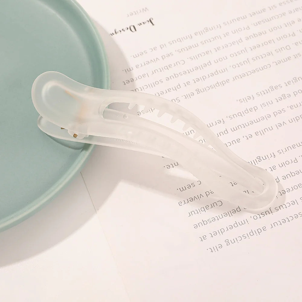 Acrylic Matte Duckbill Hair Claw Clips Strong Comfortable - Smarsty