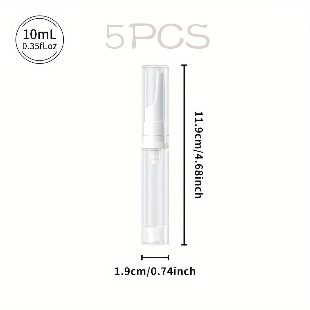 Clear Airless Foundation Dispenser Travel Bottles Set - Smarsty