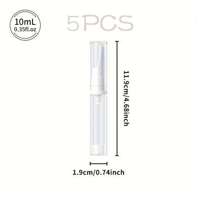 Clear Airless Foundation Dispenser Travel Bottles Set - Smarsty