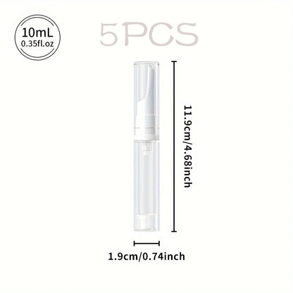 Clear Airless Foundation Dispenser Travel Bottles Set - Smarsty