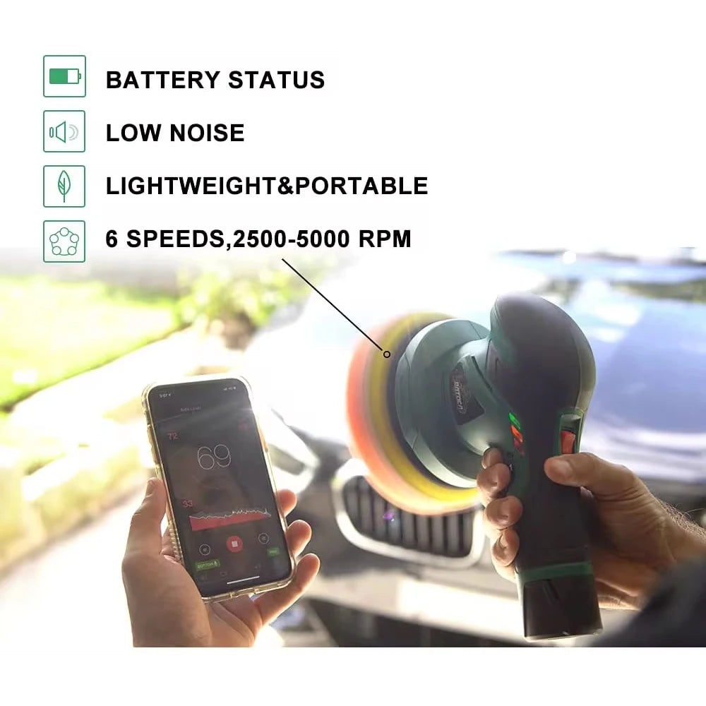 Cordless Car Polisher Dual Action With Adjustable Speed - Smarsty