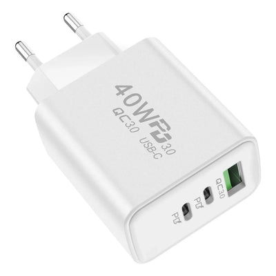 40W USB C PD Fast Charger Multi Port iPhone Xiaomi - Smarsty