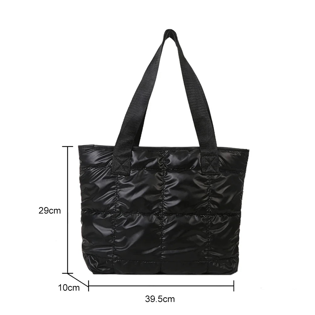 Fashion Ladies Tote Bag Large Capacity Padded Quilted - Smarsty