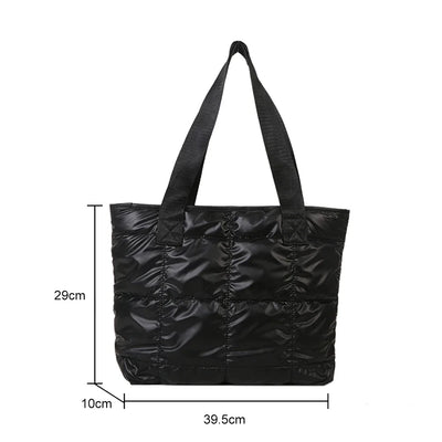 Fashion Ladies Tote Bag Large Capacity Padded Quilted - Smarsty