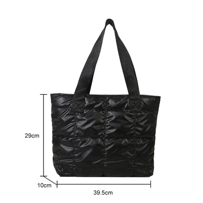 Fashion Ladies Tote Bag Large Capacity Padded Quilted - Smarsty
