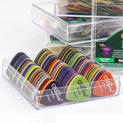 10/20/40/60/100Pcs Guitar Picks Acoustic Electric Bass Plectrum Mediator Guitar Accessories Thickness 0.58 - 1.5 mm - Smarsty