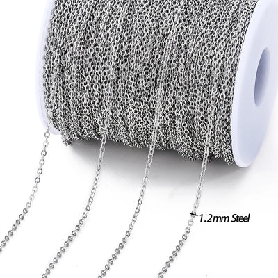 No Fade 2M Gold Stainless Steel Beaded Chain Durable - Smarsty