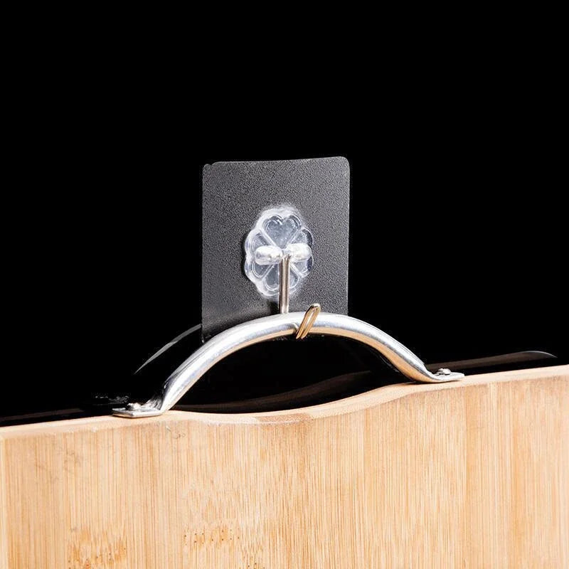 Transparent Stainless Steel Self-Adhesive Hooks for Easy Storage - Smarsty
