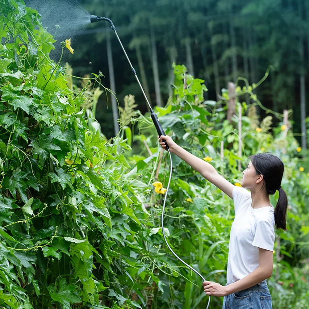 Portable Electric Sprayer with Adjustable Nozzles and Telescopic Handle - Smarsty