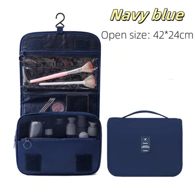 High Quality Travel Makeup Bag Waterproof Toiletries Organizer  Women Neceser Bathroom Hook Wash Pouch Hook Makeup Storage Bag - Smarsty