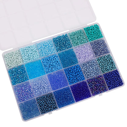 About 5200Pcs24 Grid Rice Bead Box Handmade DIY Jewelry Bracelet Earrings Kandi Jewelry Accessories Materials - Smarsty
