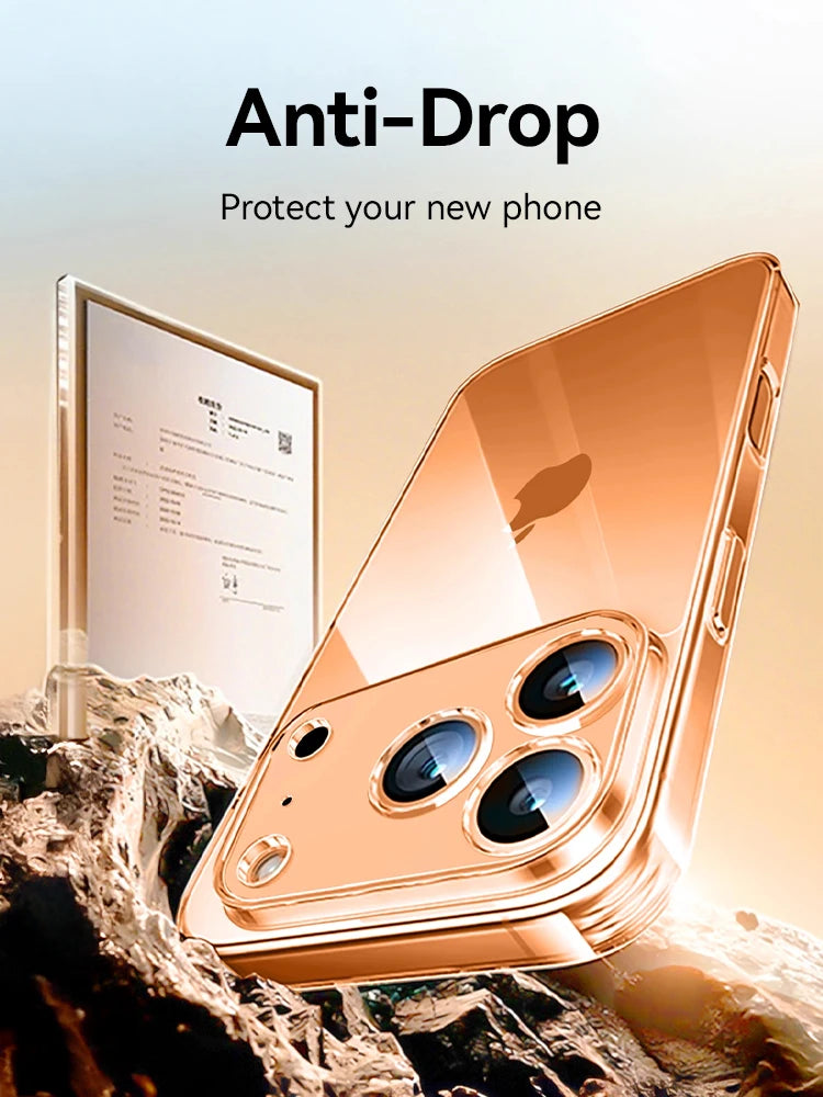 Transparent Shockproof IPhone 15. 16 and 17 Case Lens Protection - Smarsty