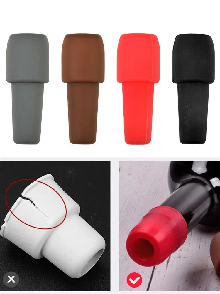 Reusable Silicone Wine Stoppers Keep Champagne Fresh - Smarsty