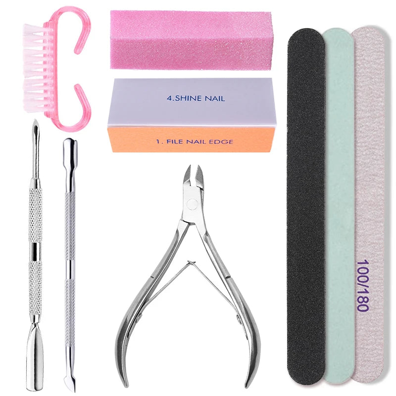 Complete Nail Art Kit with Files Buffers and Scissors - Smarsty