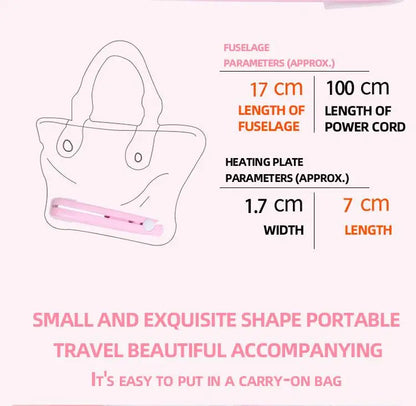 Portable Mini Hair Straightener for Quick Styling - Smarsty