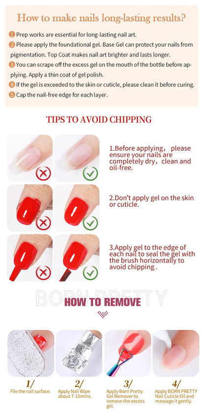 Born Pretty Clear Non Stick Nail Extension Gel - Smarsty