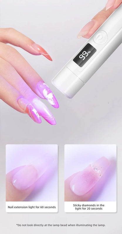 Portable UV LED Nail Dryer with Rechargeable Battery - Smarsty