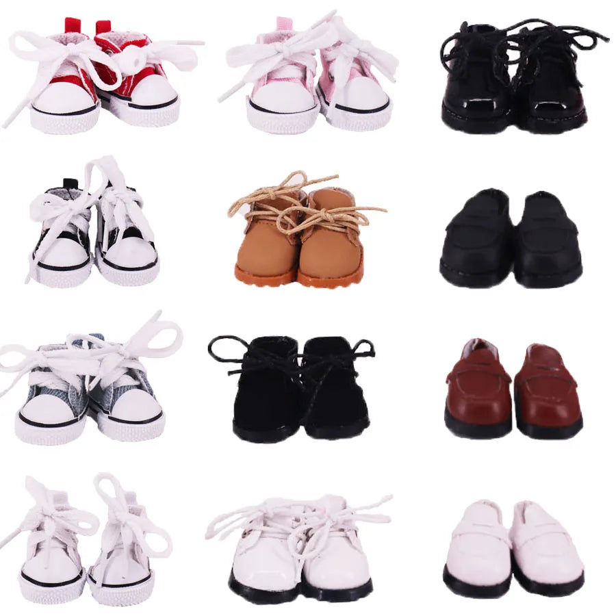 3.8cm Doll Shoes For labubu 17cm Plush Doll Clothes Accessories Girl's Toys ,Christmas Festival Birthday Gift