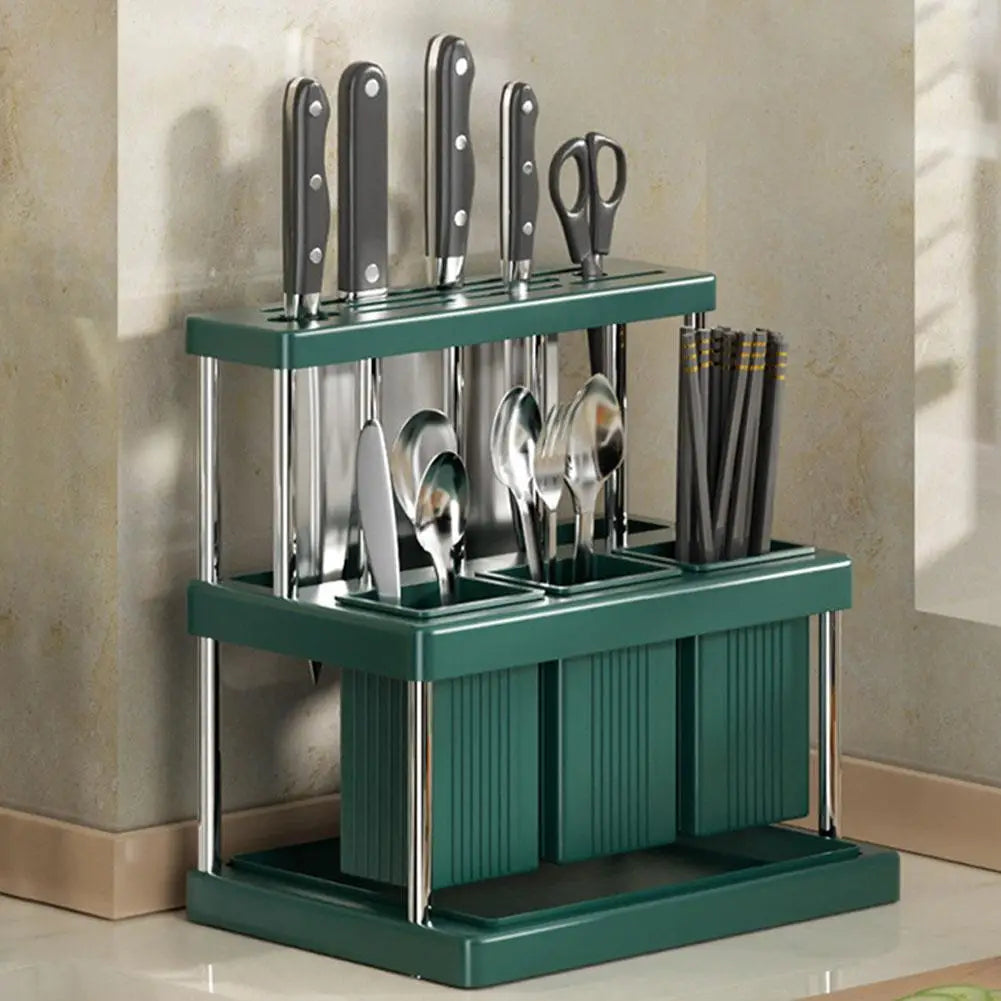 High-End Brand New Kitchen Cutlery Holder Spoon Fork Chopstick Storage Rack Utensils Organizer Kitchen Counter Top Box Rack