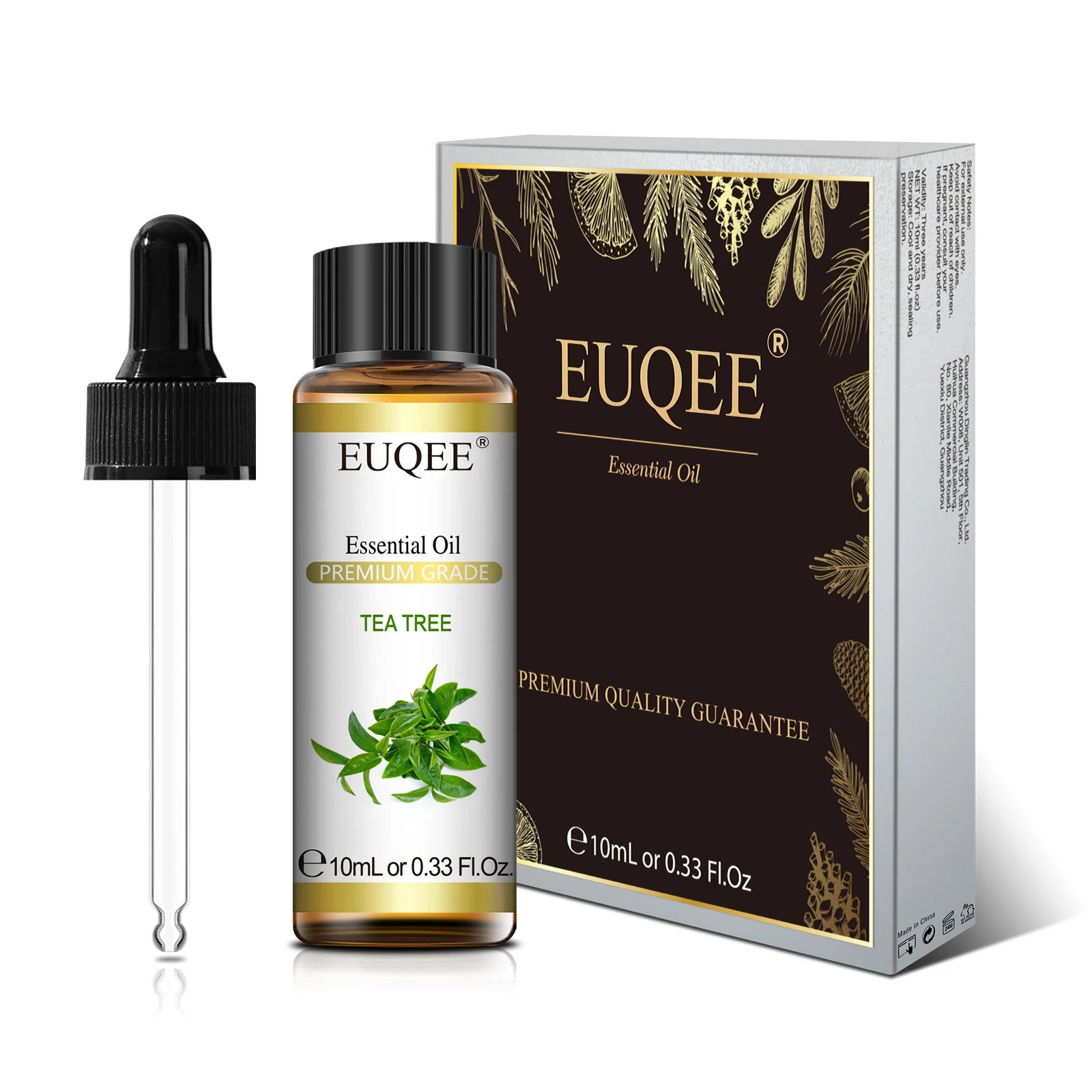 EUQEE 10ml Pure Natural Essential Oil Lavender Jasmine Eucalyptus Vanilla Sandalwood Sweet Orange Lemon Oregano Neroli Fragrance - Smarsty