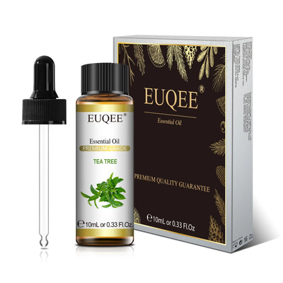 EUQEE 10ml Pure Natural Essential Oil Lavender Jasmine Eucalyptus Vanilla Sandalwood Sweet Orange Lemon Oregano Neroli Fragrance - Smarsty