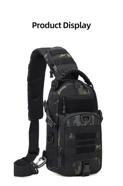 Men's Camping Chest Bag Tactical Sports Shoulder Outdoor Fanny Pack Hiking Climbing Cycling Fishing MOLLE System Sling Bags by Smarsty