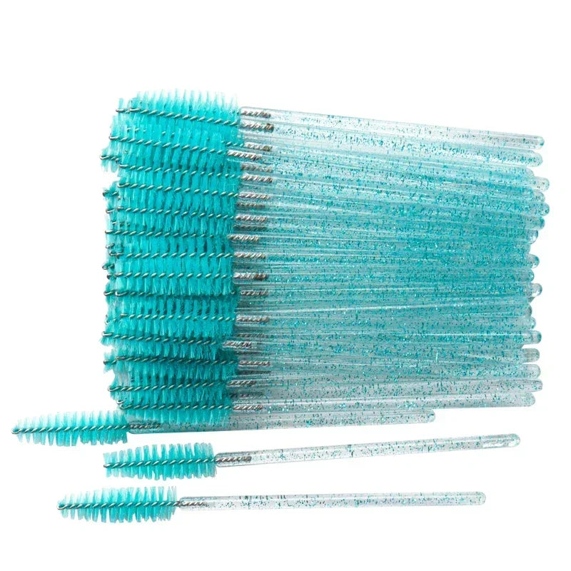 50 Pcs Disposable Eyelash Brushes for Perfect Makeup - Smarsty