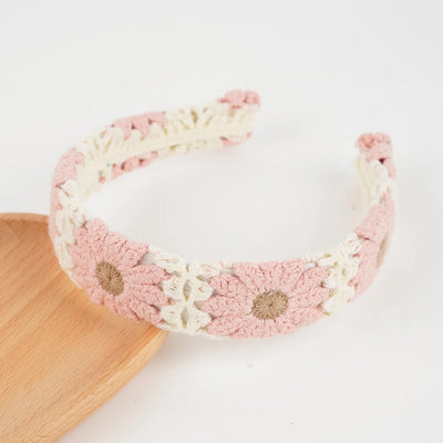 Knitted Headband Bohemian Handmade Summer Seaside Cotton - Smarsty