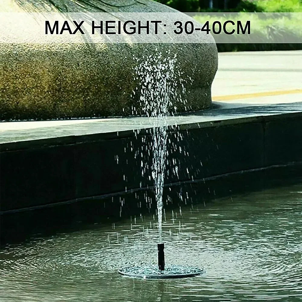 Solar Powered Floating Fountain Pump for Bird Baths and Garden Pools - Smarsty